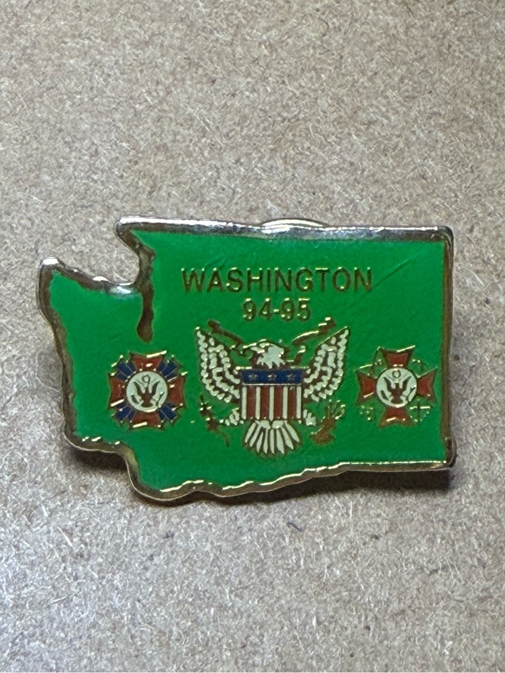 Vintage Washington State 94-95 Enamel Lapel Pin